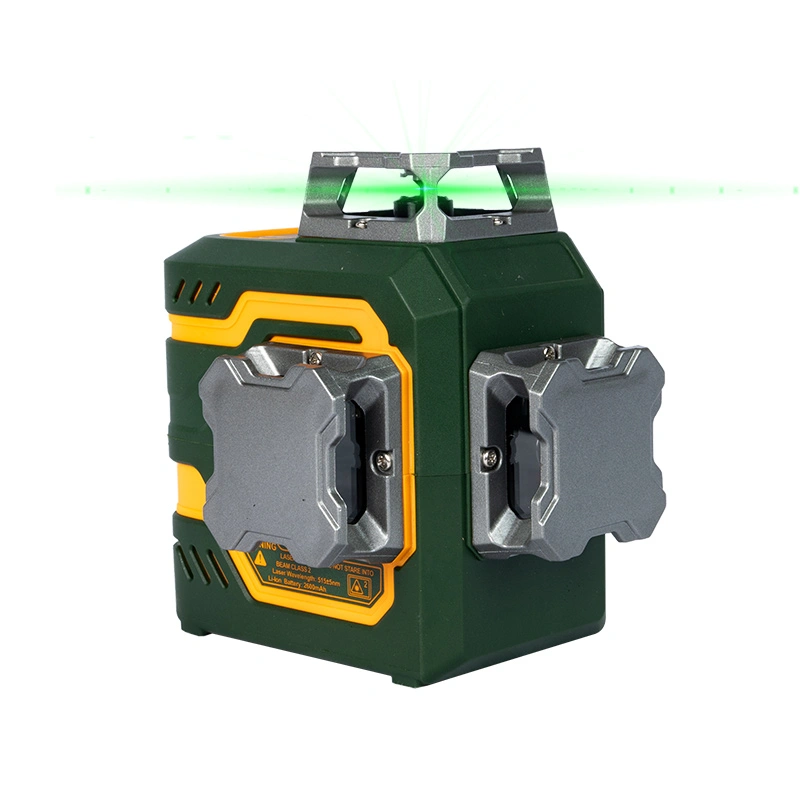 Tahap laser hijau lithium terbina dalam lithium 3x360 °