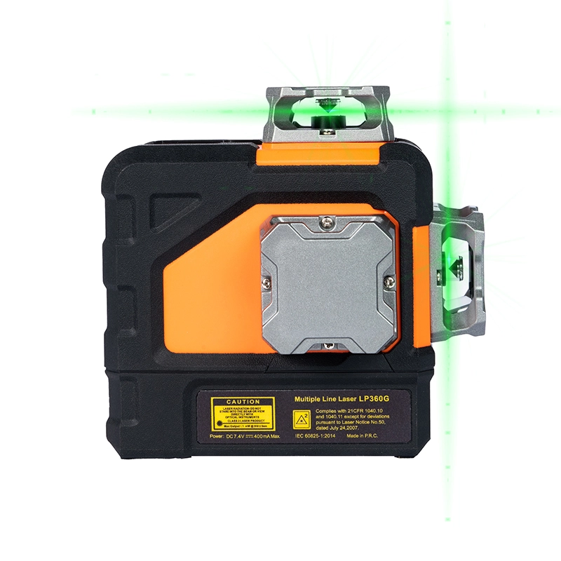 Tahap laser 12 baris hijau