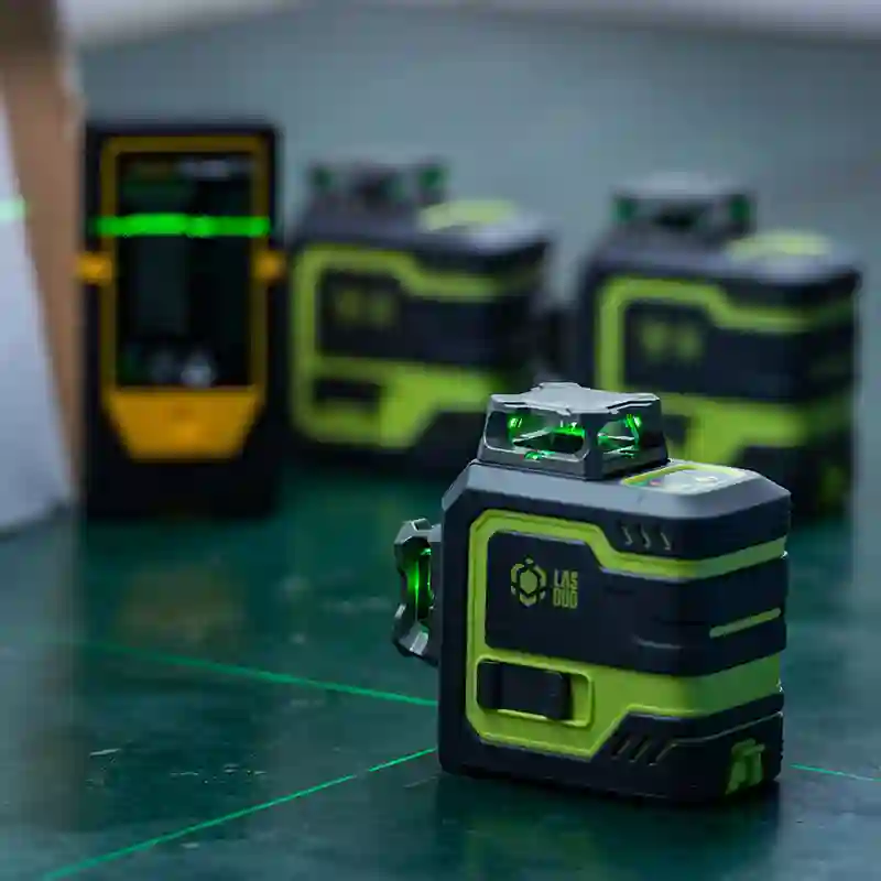 Laser Menegak Mendatar Hijau Meratakan Sendiri